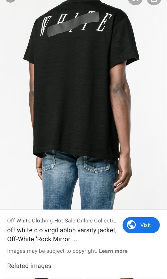 Off white rock sales mirror tee