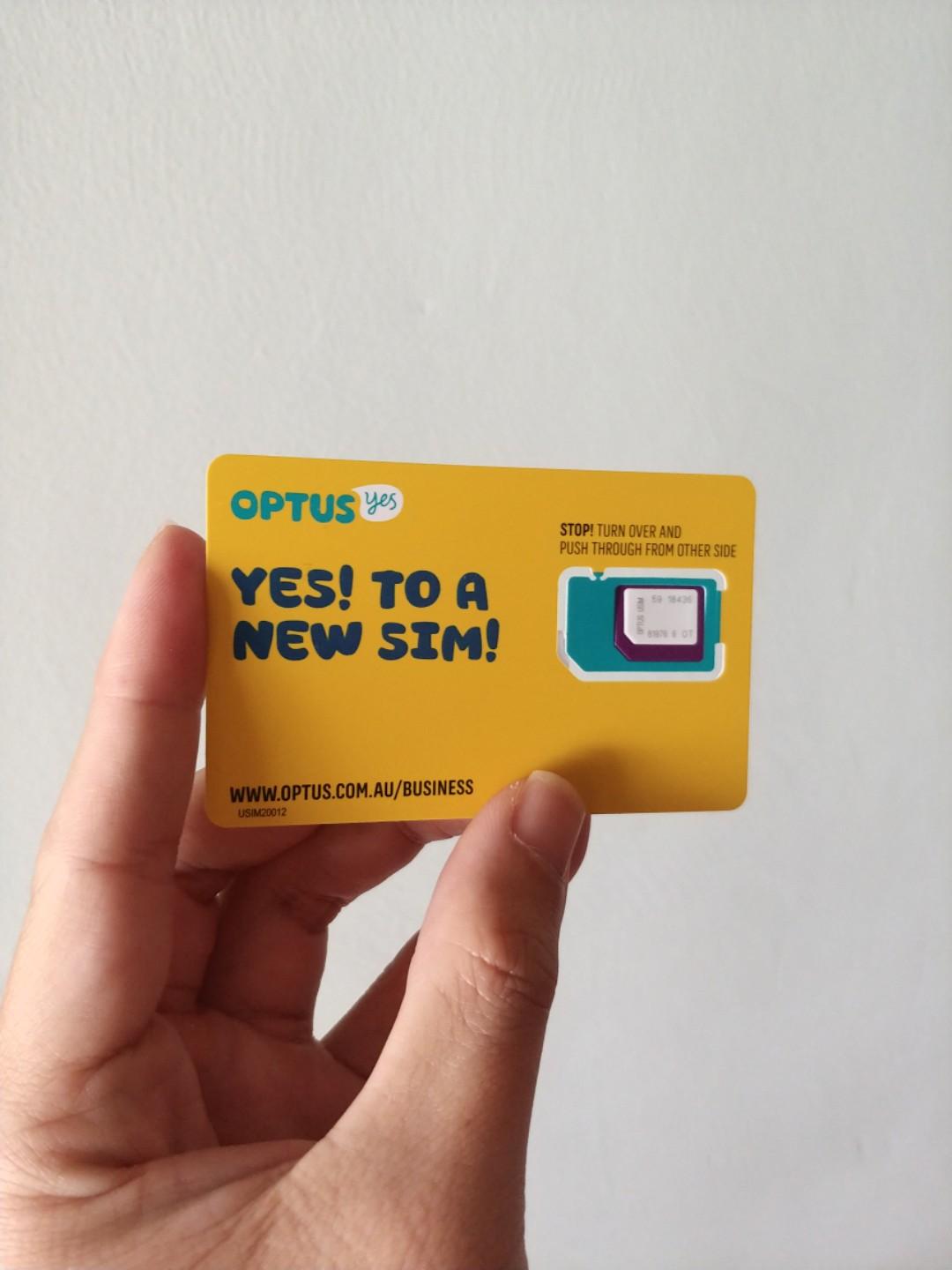 Optus Australia SIM Card, Mobile Phones & Gadgets, Mobile & Gadget