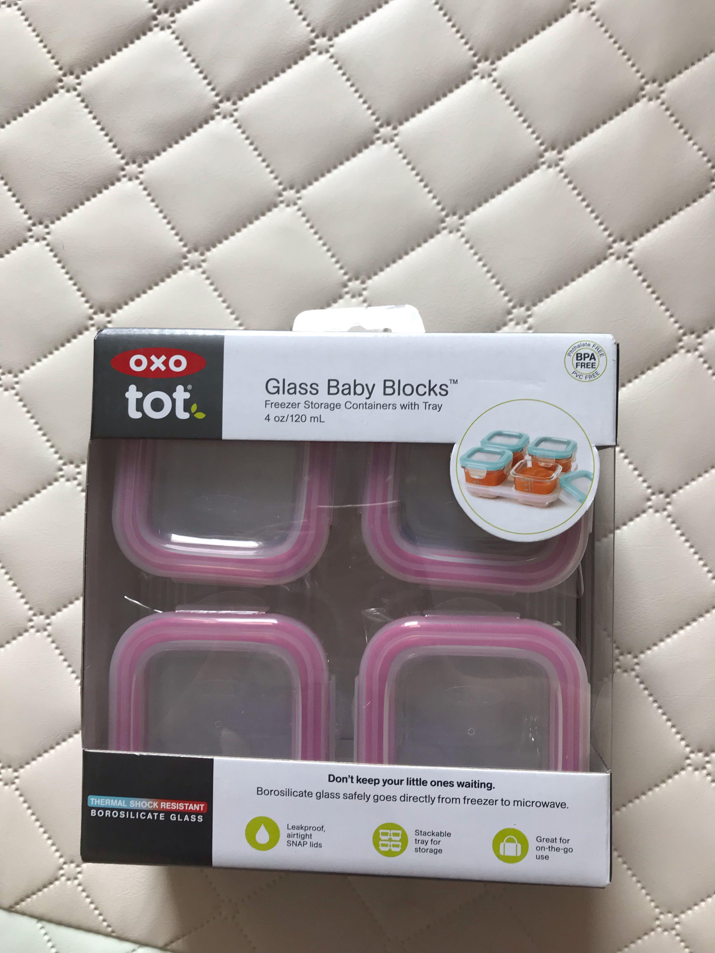 oxo tot glass baby blocks silicone