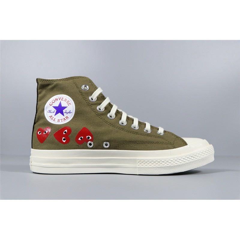 cdg converse olive