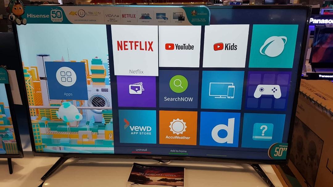Hisense Basic Tv Smart Tv Uhd 4k Tv Available Electronics Tvs Entertainment Systems On Carousell