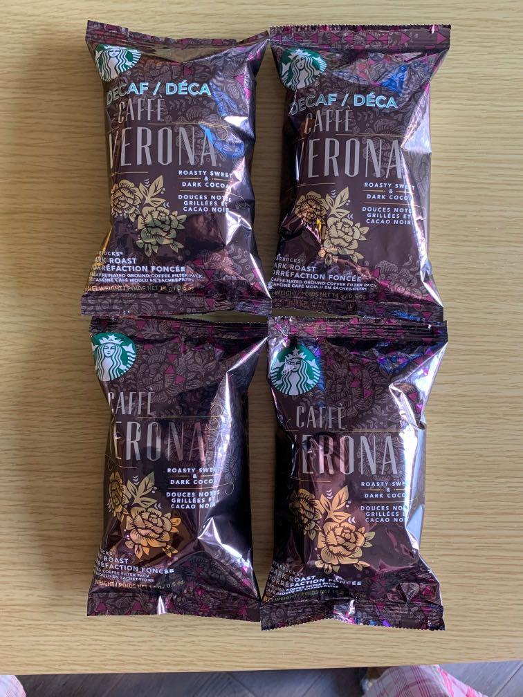 Starbucks Ground coffee filter pack, 嘢食 & 嘢飲, 飲料 Carousell