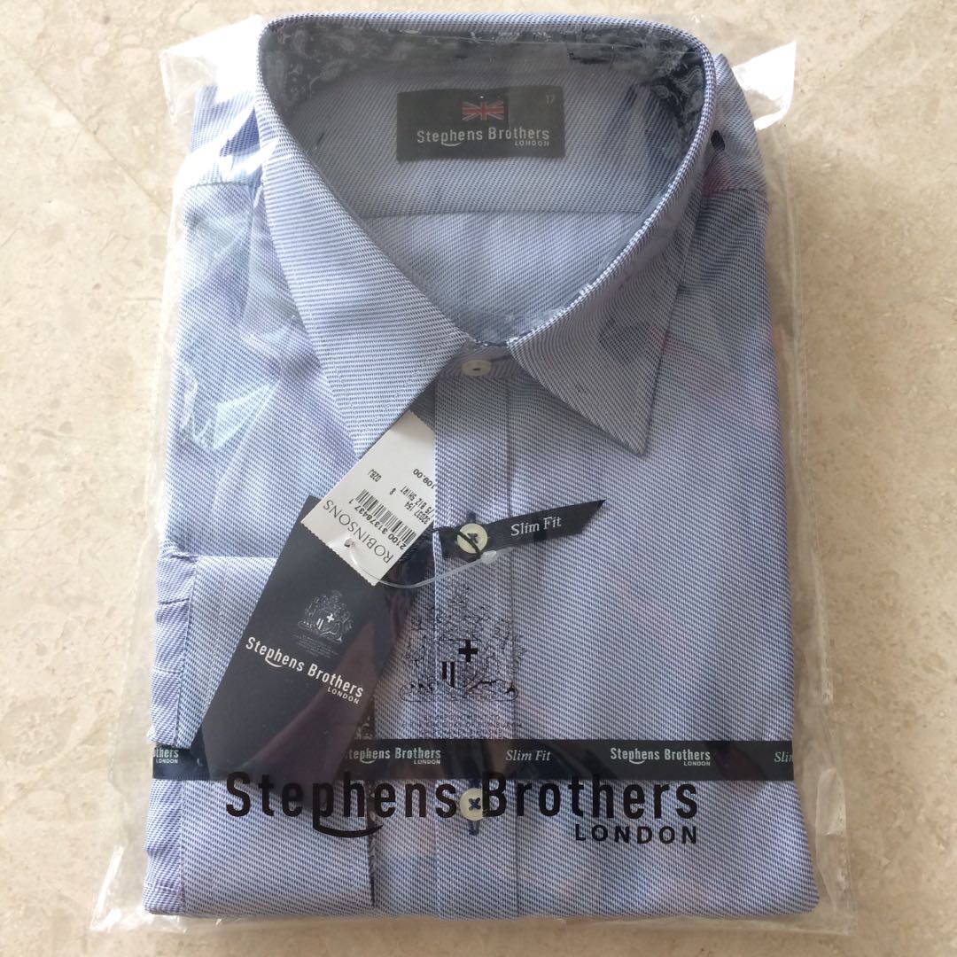 Stephen Brothers Blue L/S shirt, Men's Fashion, Tops \u0026 Sets, Shirts on  Carousell