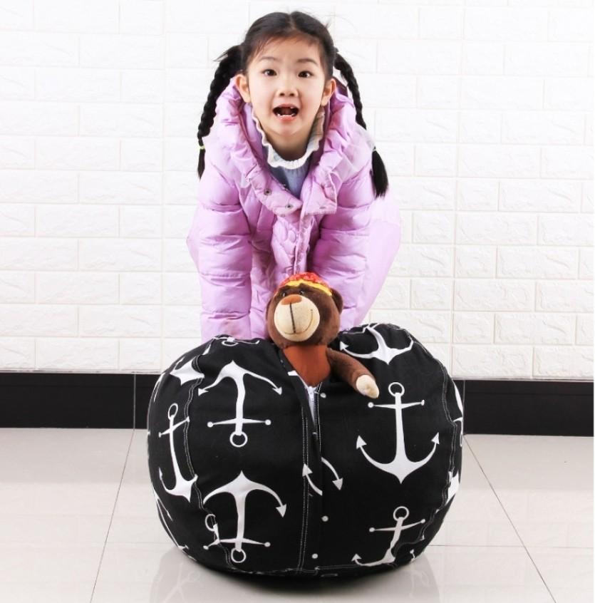 Stuffed Toys Storage Bean Bag Chair (Category: Other Kids Furniture) located in Marikina City. Submitted by grix08 (Listing ID 262423698, Image 1). Description: Excess from batch orders posted in other group. Limited stocks only, 2 sets per design only. This storage bag is perfect for storing your kid's stuffed toys or even pillows / blankets, keeping your house organized and free from clutter. It also acts as a regular bean bag chair and is a gr