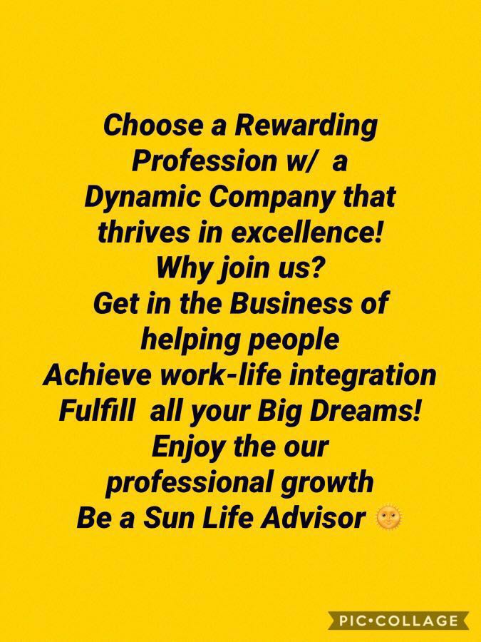 Sun Life Financial Advisor (Full-time or Part- time)