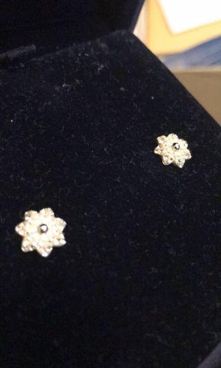 Swarovski snowflake earrings