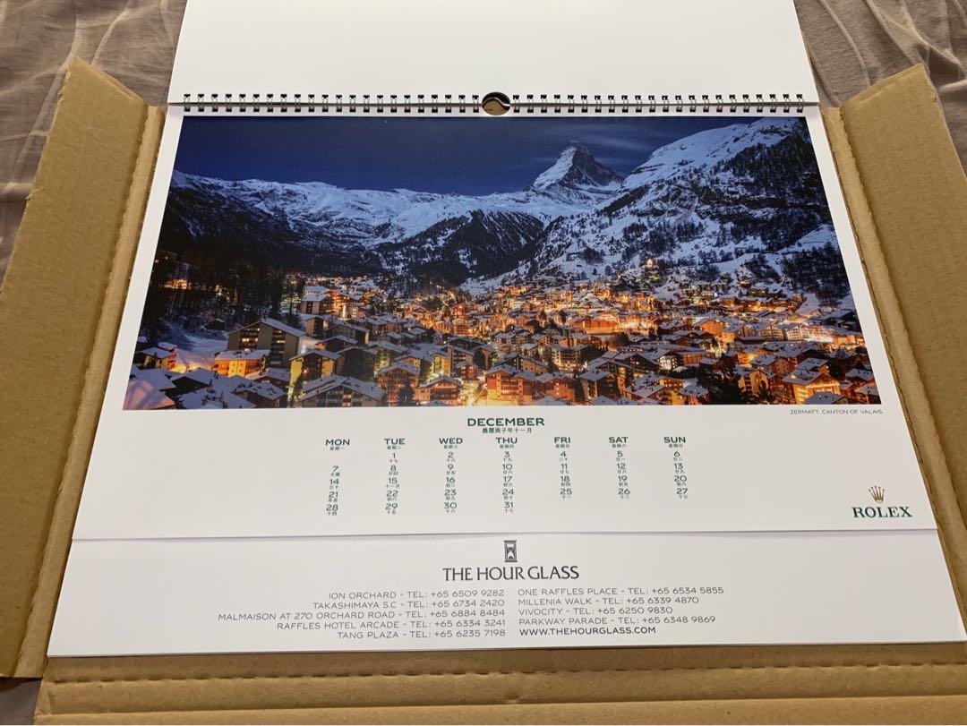rolex-2020-annual-wall-hung-calendar-with-lunar-calendar-dates
