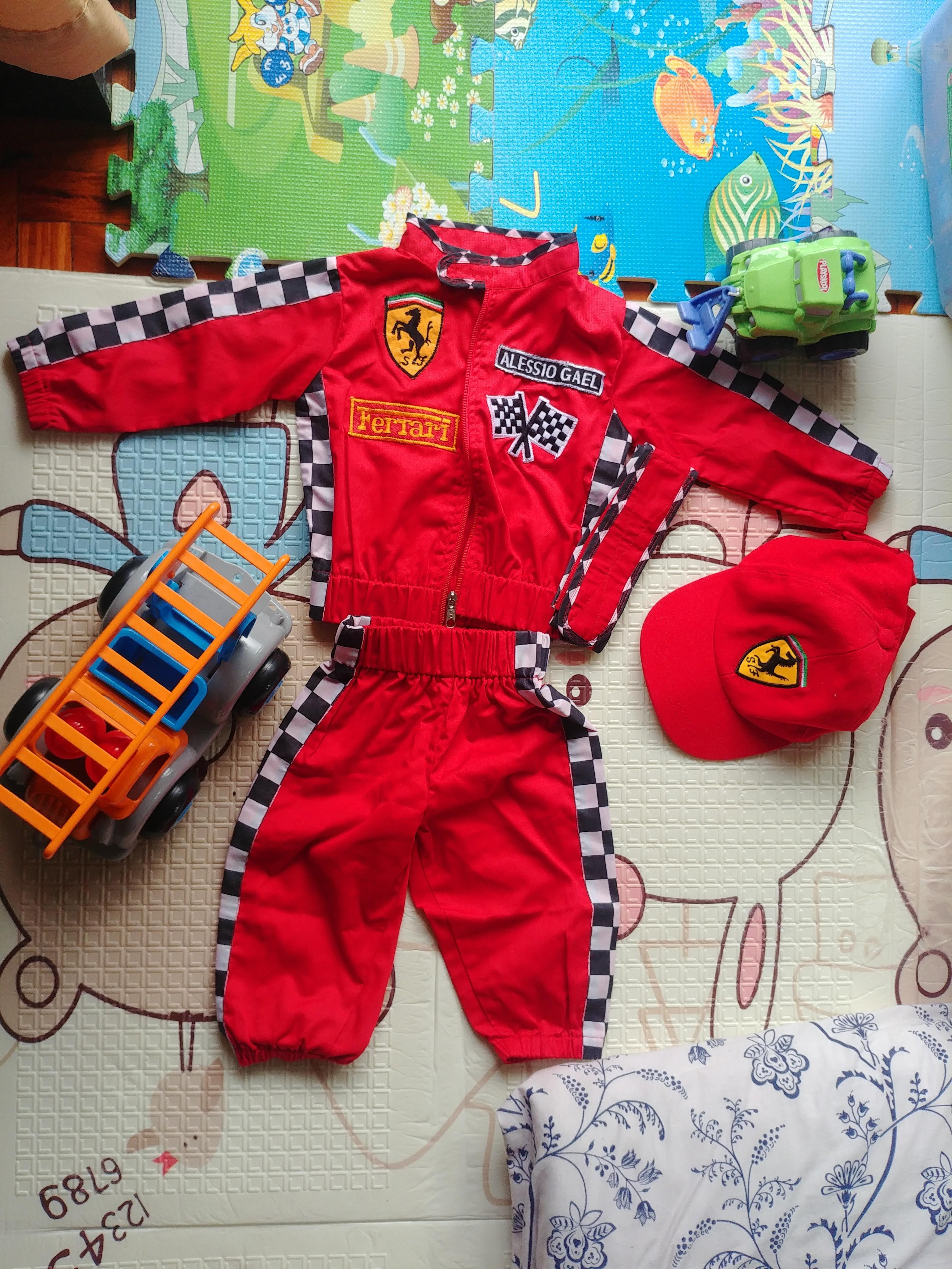 4 piece Race Car Outfit, Babies & Kids, Babies & Kids Fashion on Carousell