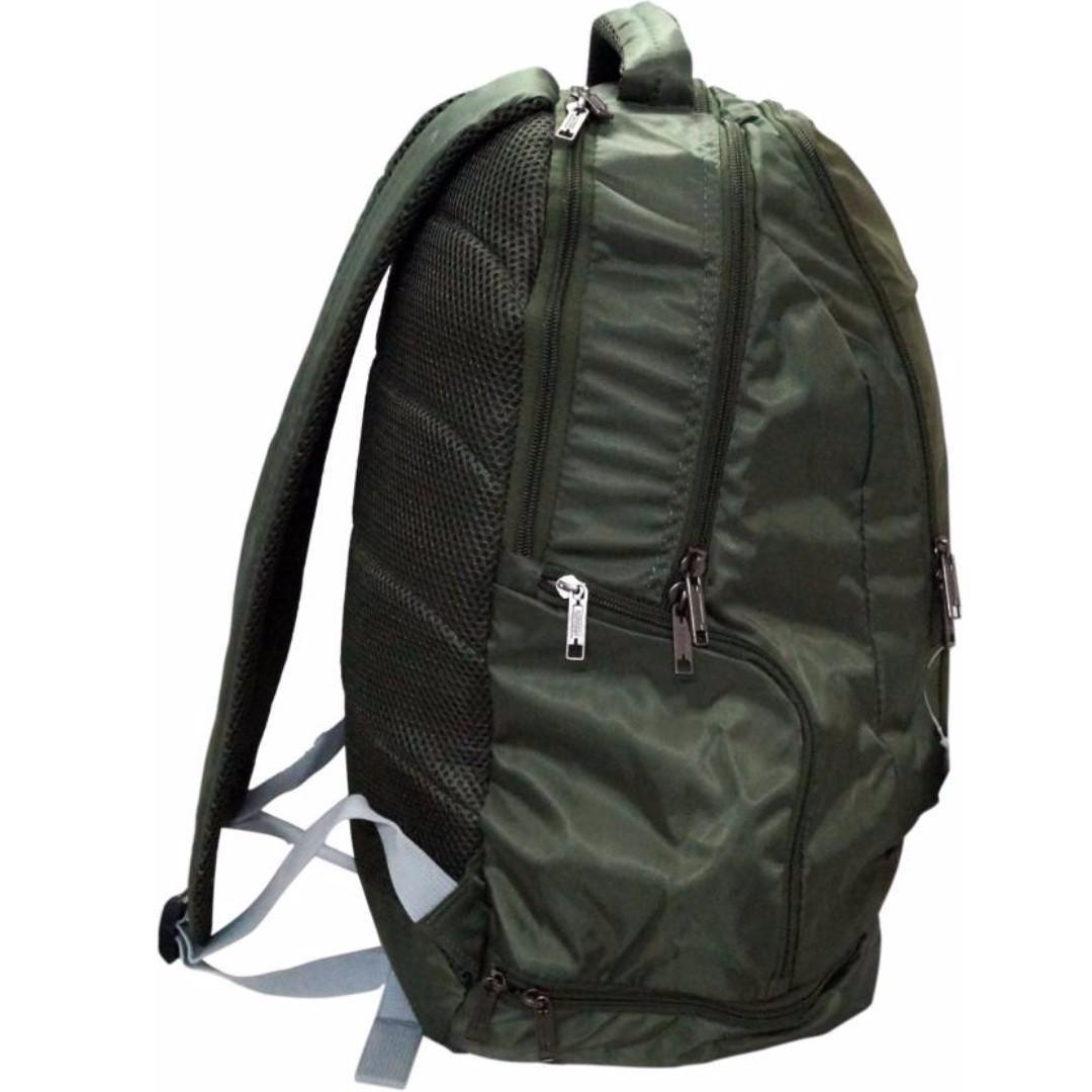 American Tourister Snap Plus 02 Olive Casual Backpack Hobbies