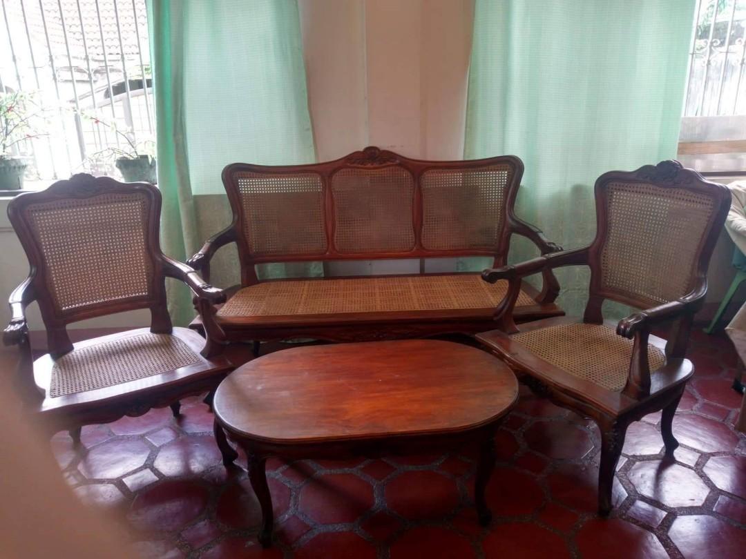Antique Narra Sala set, Furniture & Home Living, Office Furniture