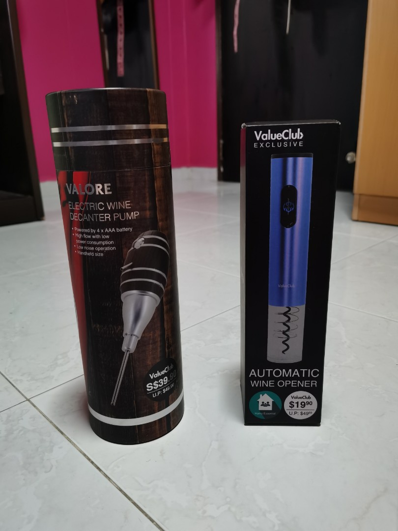 4-in-1 Electric Wine Opener Set- Operner, Aerator,Pourer, Wine Stopper, Foil Cut