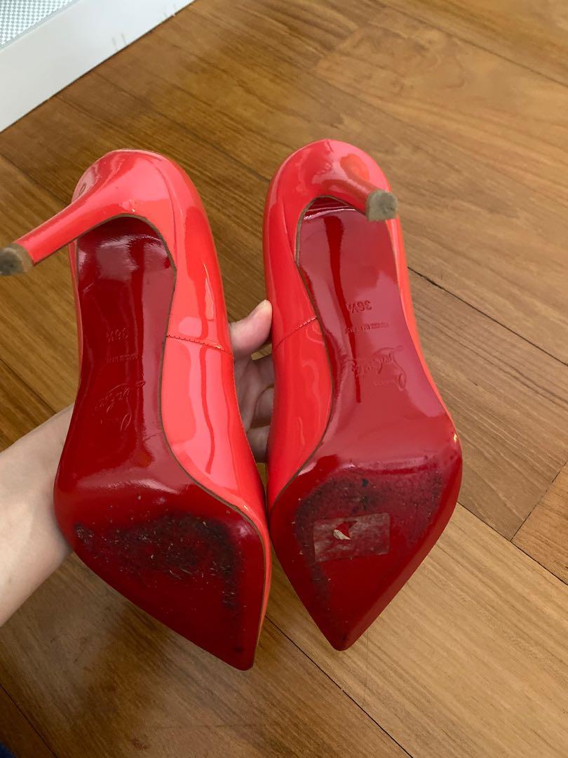 red patent christian louboutin