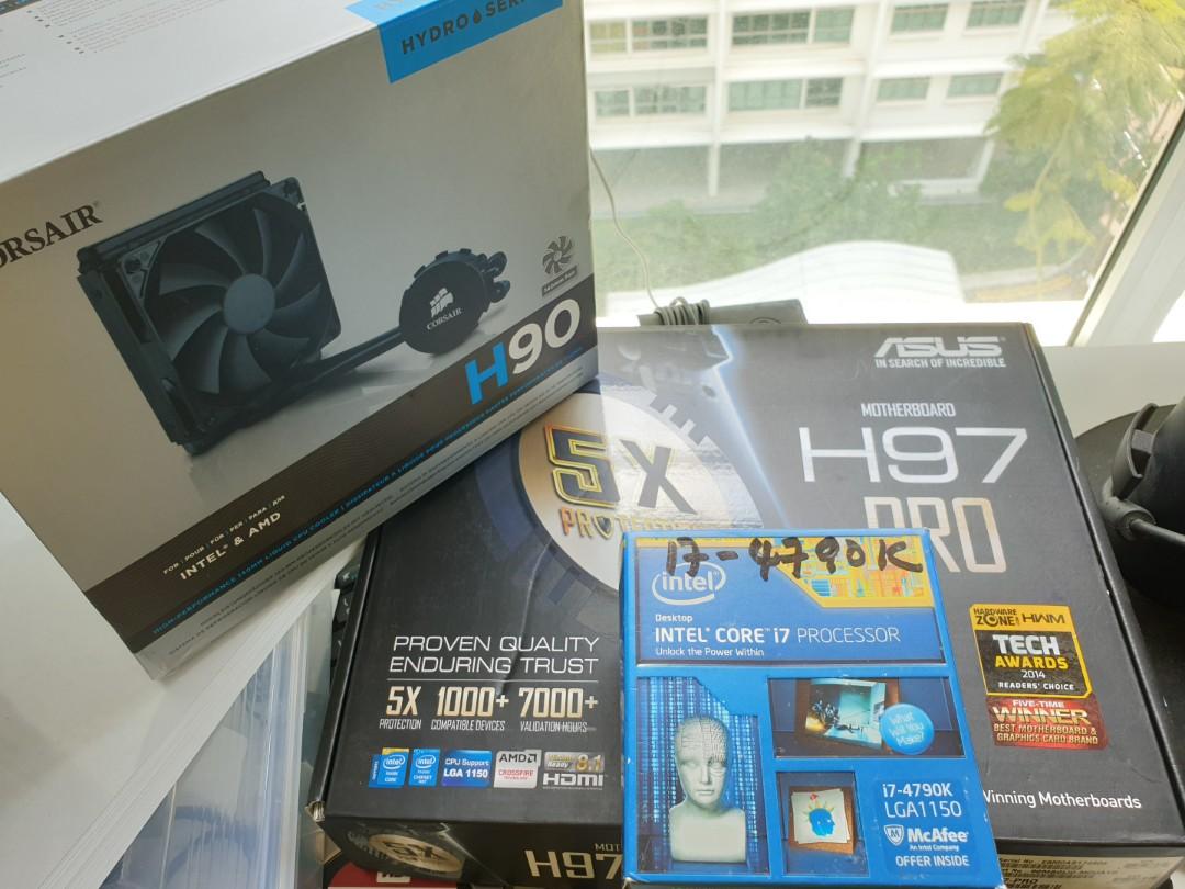 Core I7 4790k Cpu 32gb Ddr3 Ram Gskill Ripjaws Nvidia Gtx760 Asus H97 Motherboard Corsair Rm650 Psu Electronics Computers Desktops On Carousell