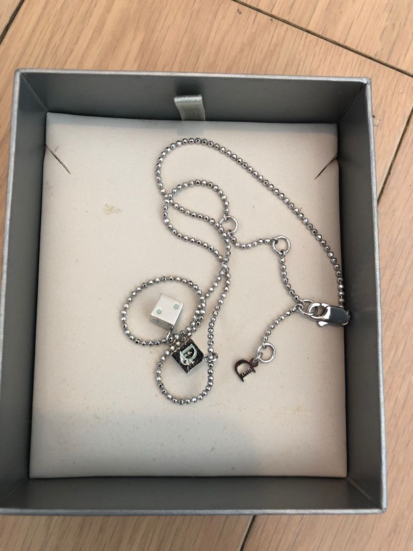 Dior hotsell dice necklace