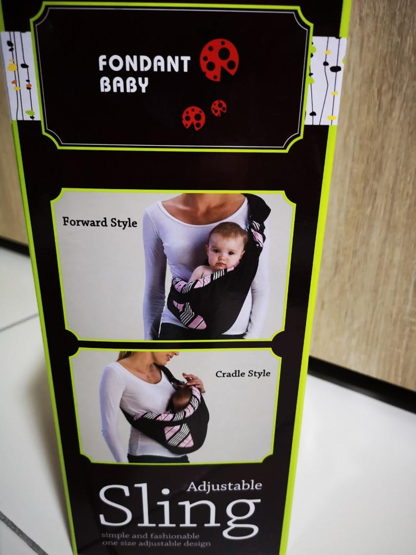 Fondant baby shop sling