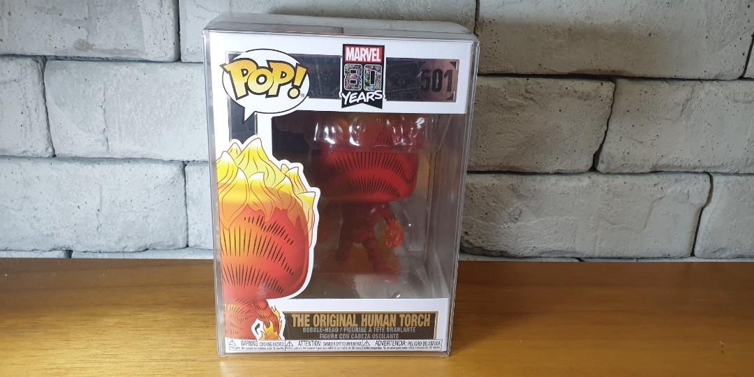 Funko pop human torch 80th (Category: Designer & Blind Box Toys) located in San Juan City. Submitted by popster21 (Listing ID 262701982, Image 1). Description: Brand new funko pop Free protector Box condition mint 10/10 Meetup only the below list.. Pament method: cod or bdo online payment Delivery is ok but buyers own expense Pm is the key :).