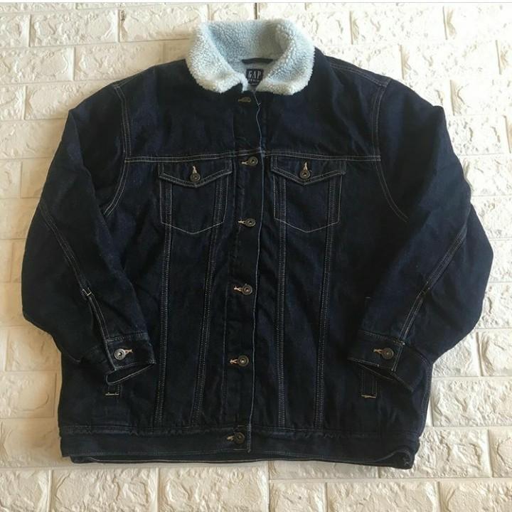 gap sherpa jacket women's