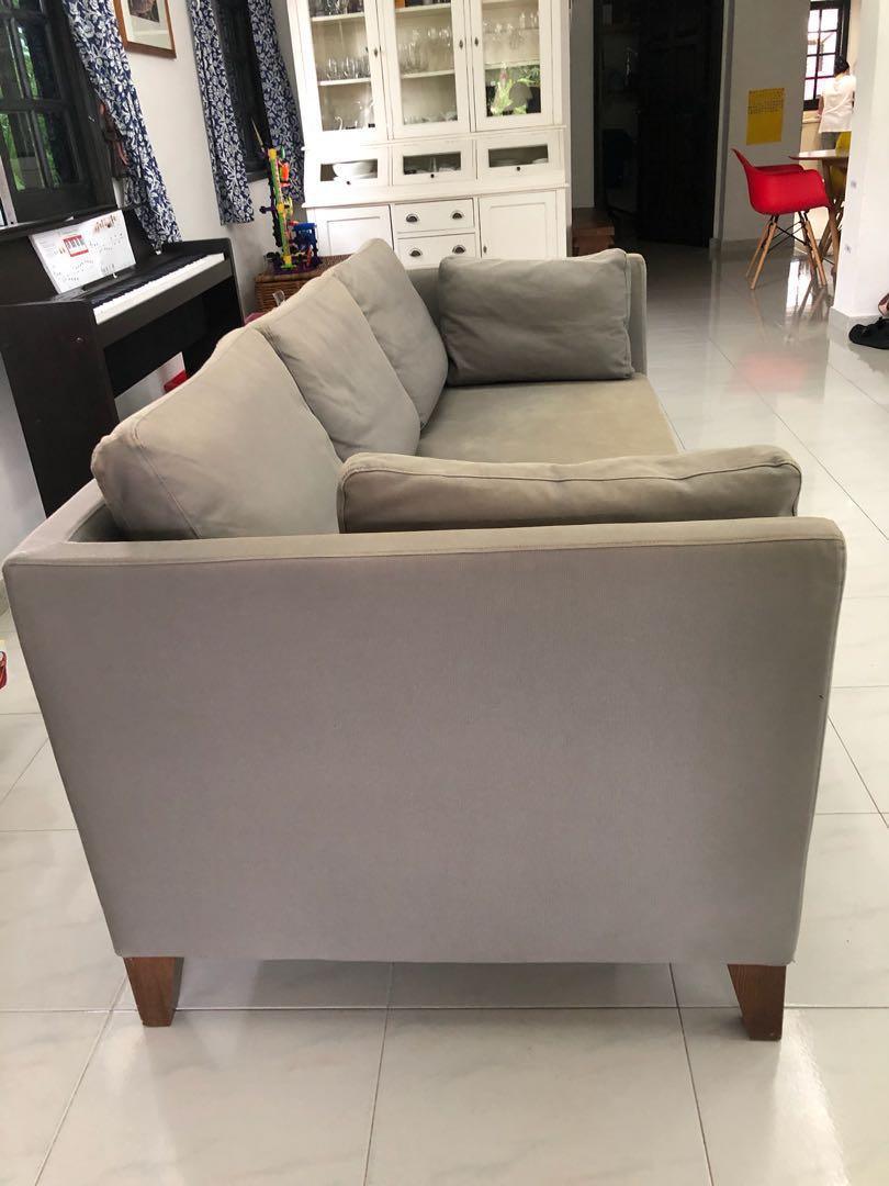 FREE Ikea 3 seater sofa with removable covers, Furniture & Home Living
