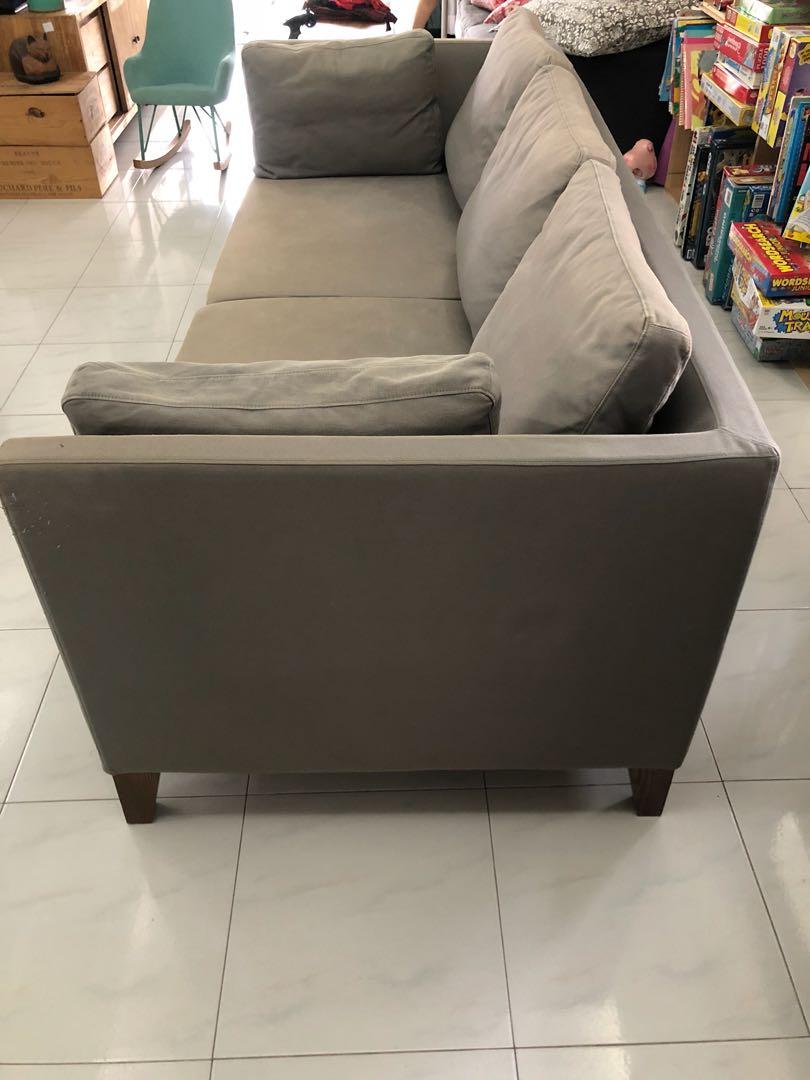 FREE Ikea 3 seater sofa with removable covers, Furniture & Home Living