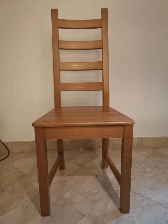 Ikea pine sales dining chairs