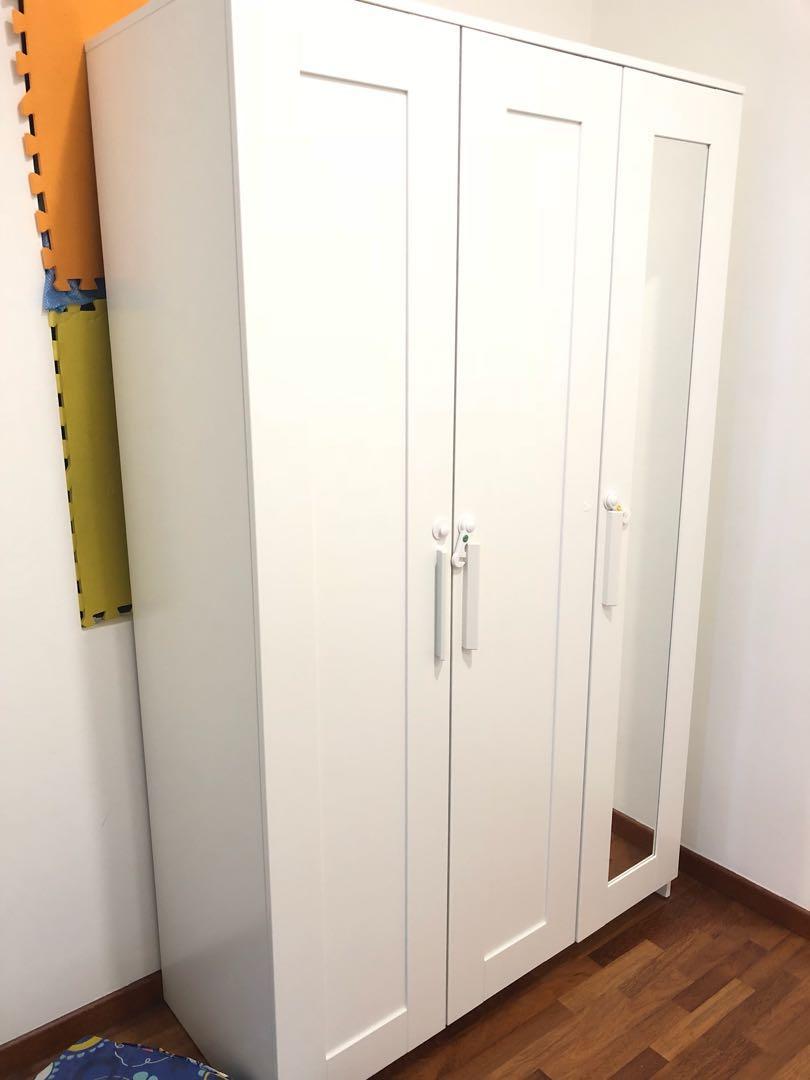 Ikea Wardrobe Brimnes With 3 Door Home Furniture Furniture On