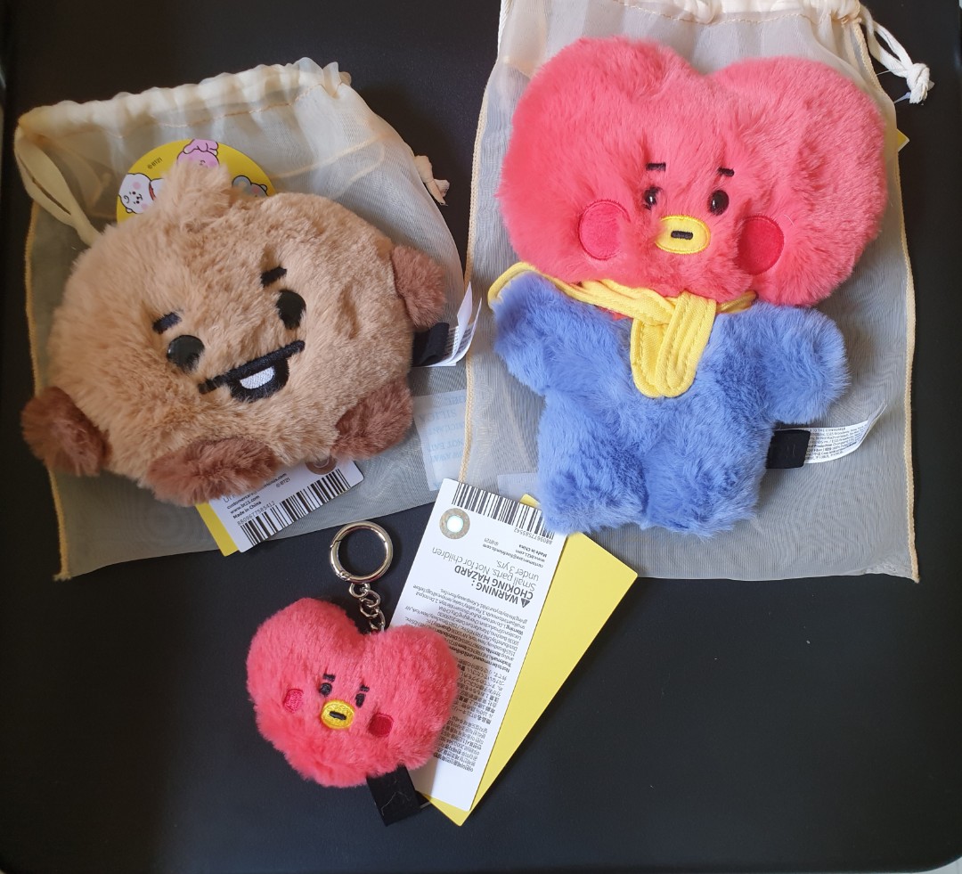 bt21 fluffy plush