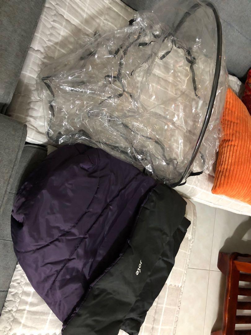 Joie litetrax 3 with free rain cover and foot muff, Babies & Kids