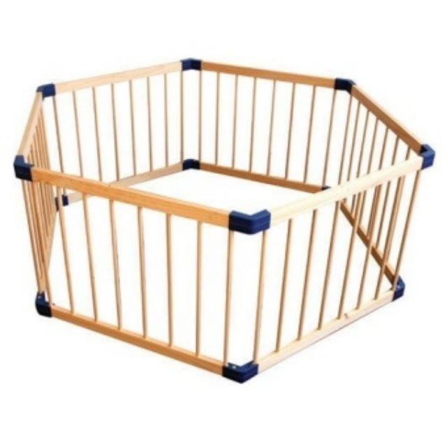 Jolly baby 6 panel wooden playpen, Babies & Kids, Baby Nursery & Kids
