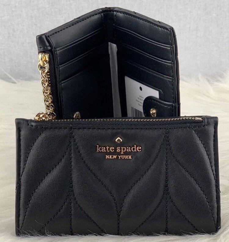 Kate Spade Briar Lane Quilted Mikey Wallet in Black