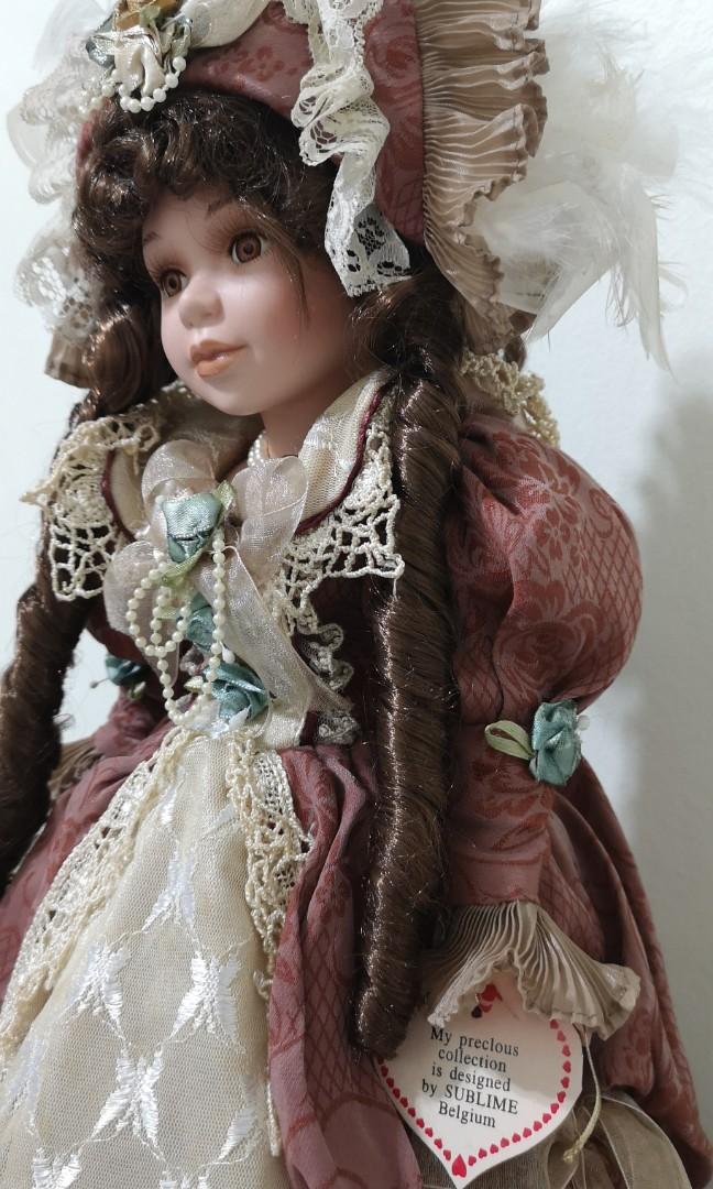 LIMITED EDITION Porcelain Doll Vintage 1990 s BELGIUM 50cm Handmade Designed by Sublime Belgium Hobbies Toys Stationery Craft Handmade Craft on Carousell