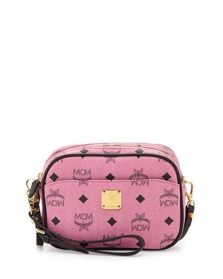 mcm double zip crossbody