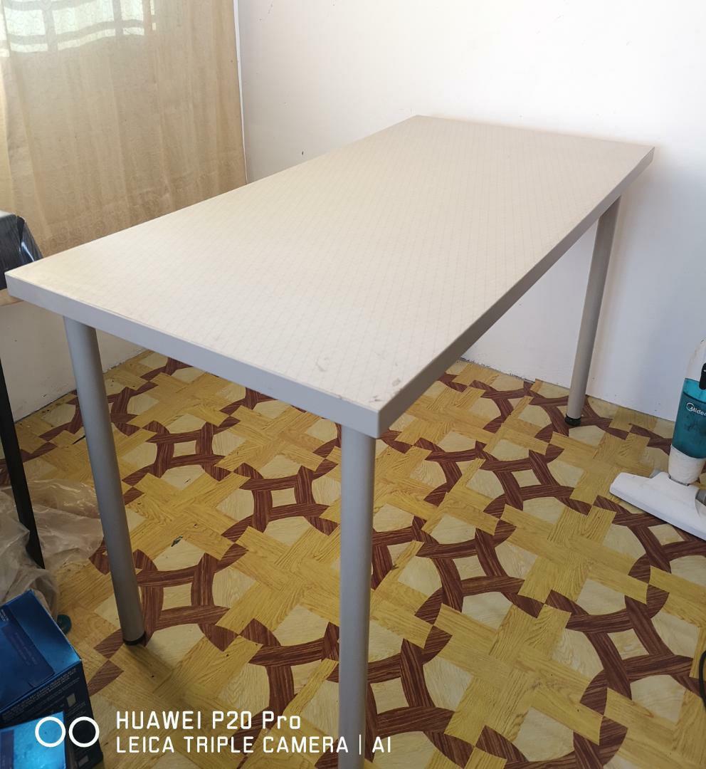 Meja Komputer Ikea Limnmon Home Furniture Others On Carousell