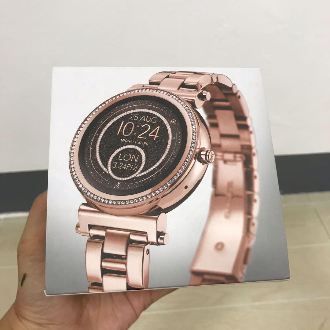 Michael kors smartwatch rose gold sofie sale