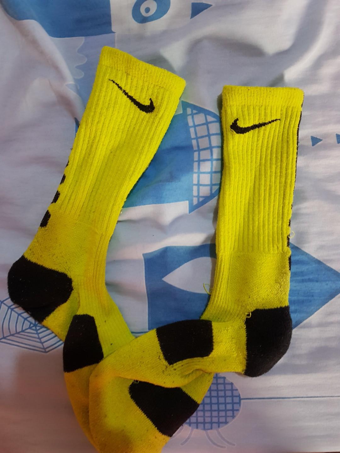 Nike Elite Socks Neon Green, Men's 
