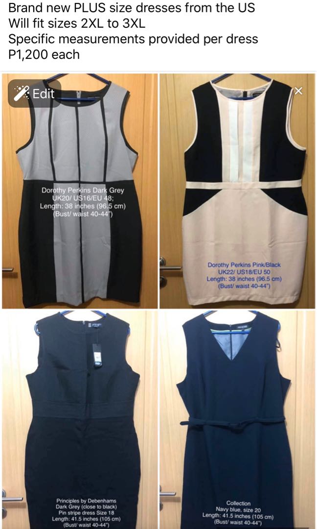 dark grey plus size dress