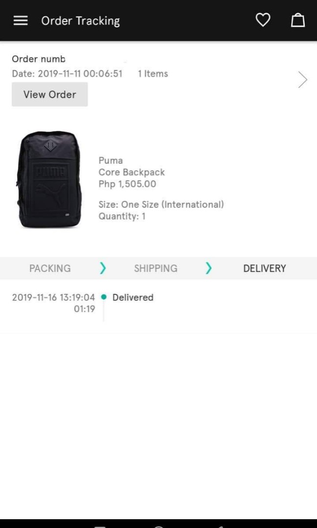 puma tracking delivery