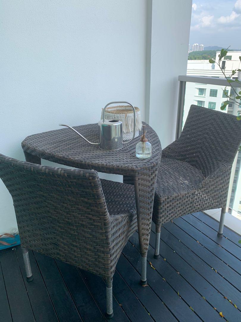 sale outdoor dining sets on Rattan Outdoor Dining Set Moving Out Sale Furniture Home Living Furniture Tablets Sets On Carousell