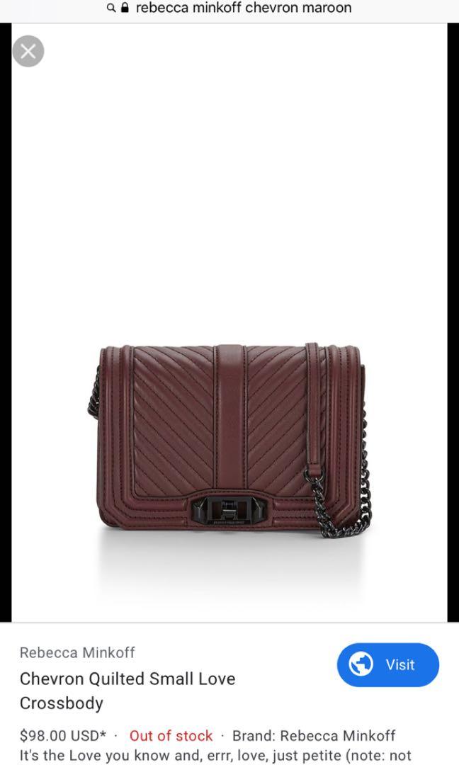 Chevron small cheap love crossbody