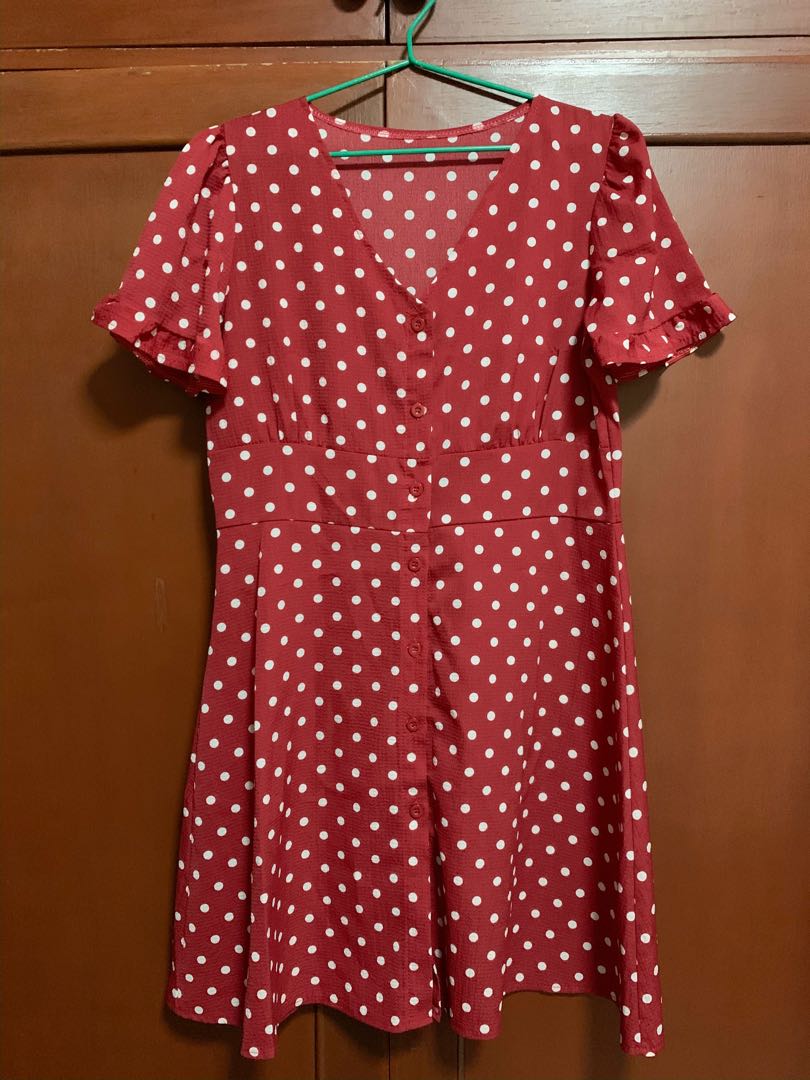 red polka dot clothes