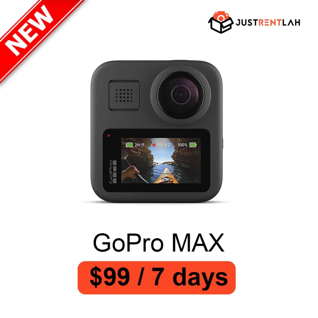 Rent Gopro Max 360 Camera Gopro Hero8 Gopro Hero7 Dji Osmo Action Justrentlah Lifestyle Services Photography Video Services On Carousell
