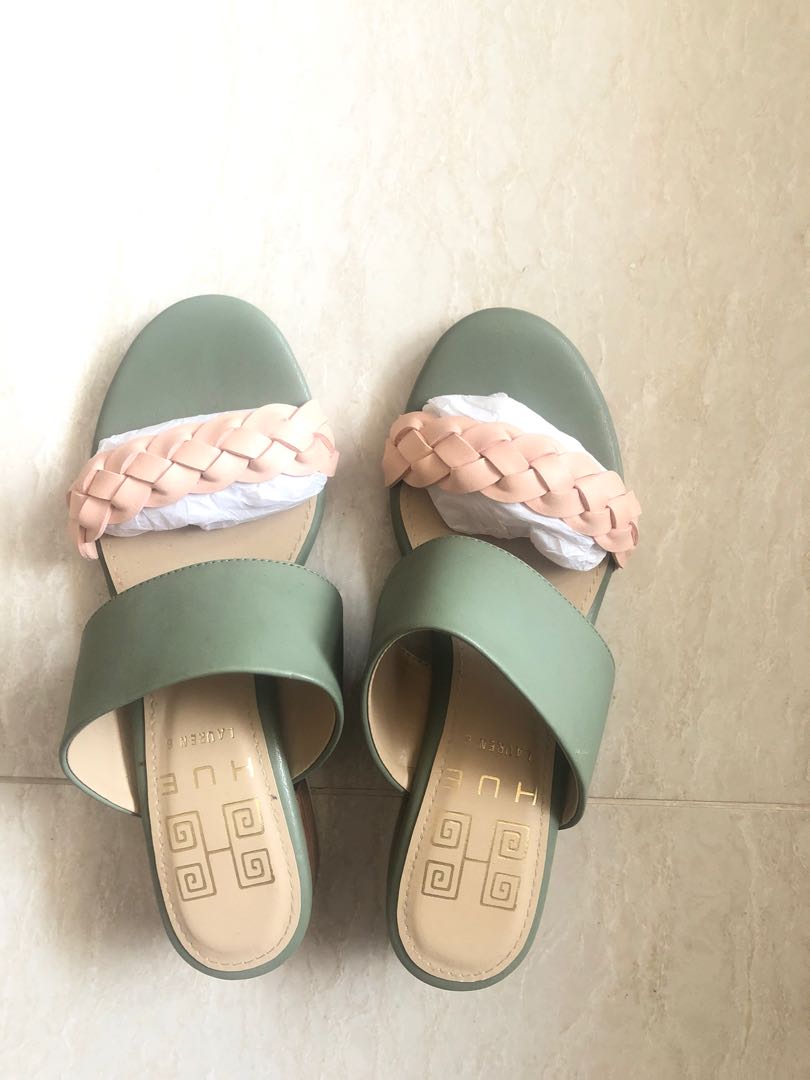 Sage Green Sandals, Women's Fashion, Footwear, Sandals on Carousell