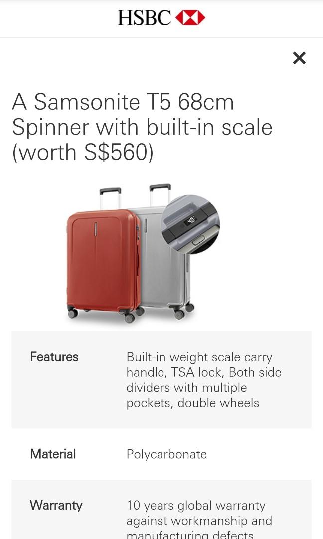 Samsonite t5 spinner store