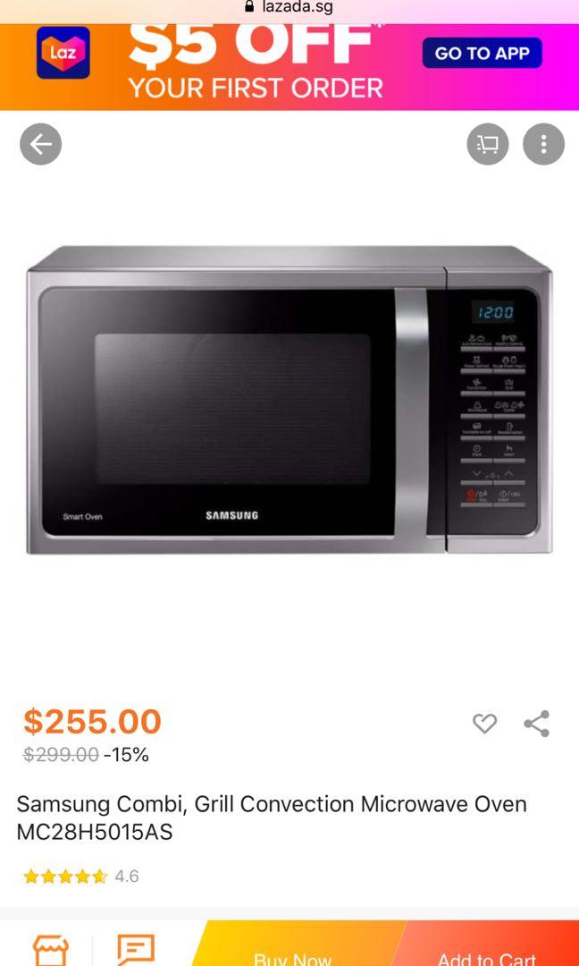 Samsung Microwave Convection oven Grill Combo (Moving Out Sale), TV & Home Appliances, Kitchen