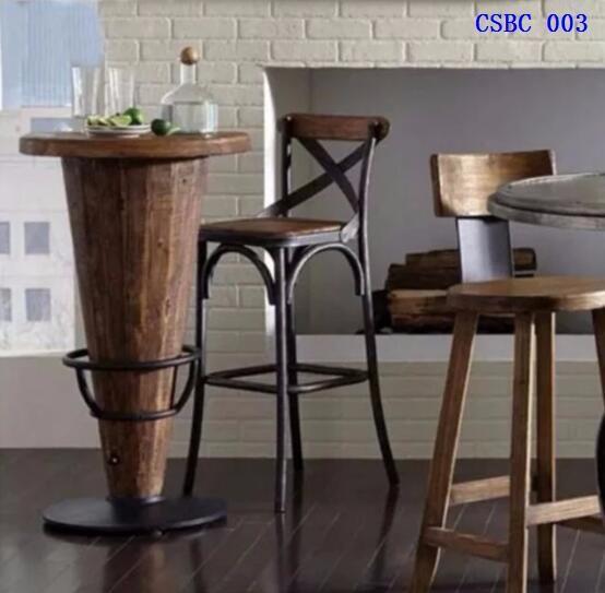 Bar002 Solid wood, Marble high bar chair table various model, Furniture