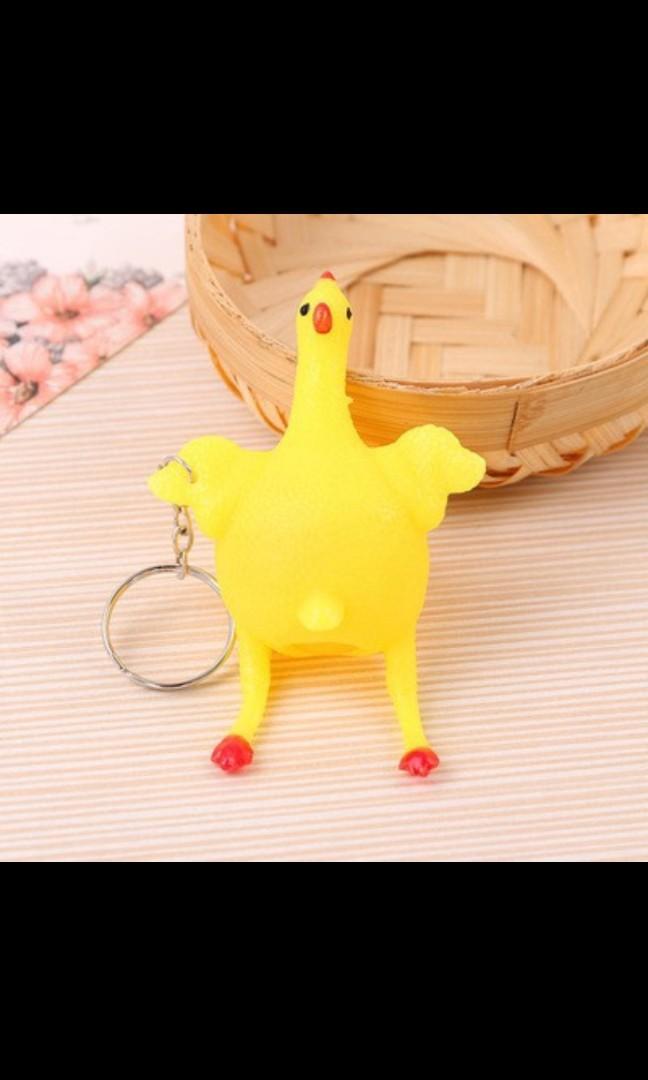 Squishy chicken keychain Hobbies Toys Toys Games on Carousell