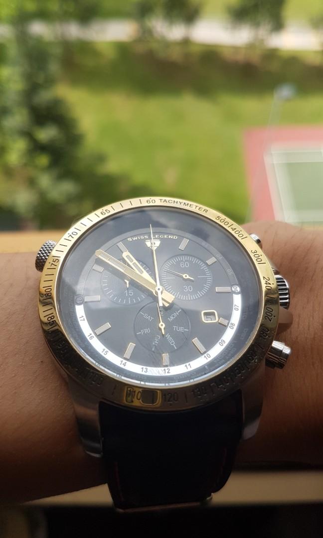 Swiss legend tachymeter discount watch