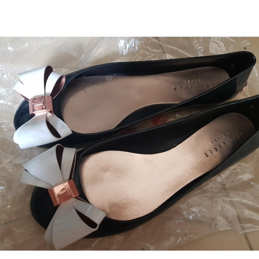 Ted baker flats with bow new arrivals