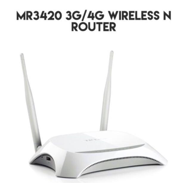 Tp Link 3g 4g N Wireless Router Tl Mr3420 Electronics Computer Parts Accessories On Carousell