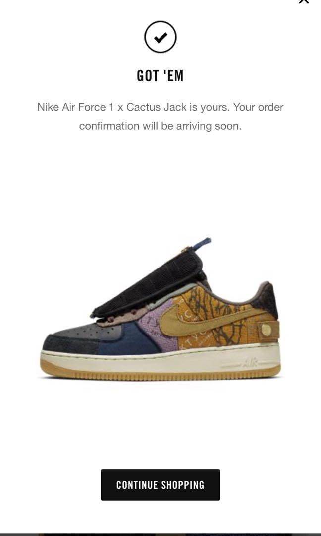 travis scott new af1