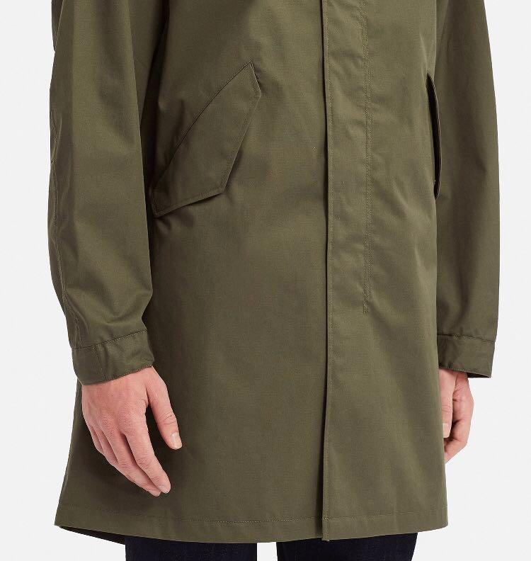 Men blocktech hooded fishtail parka clearance
